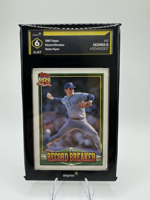1991 Topps Baseball Record-Breaker Nolan Ryan DEGREE 6