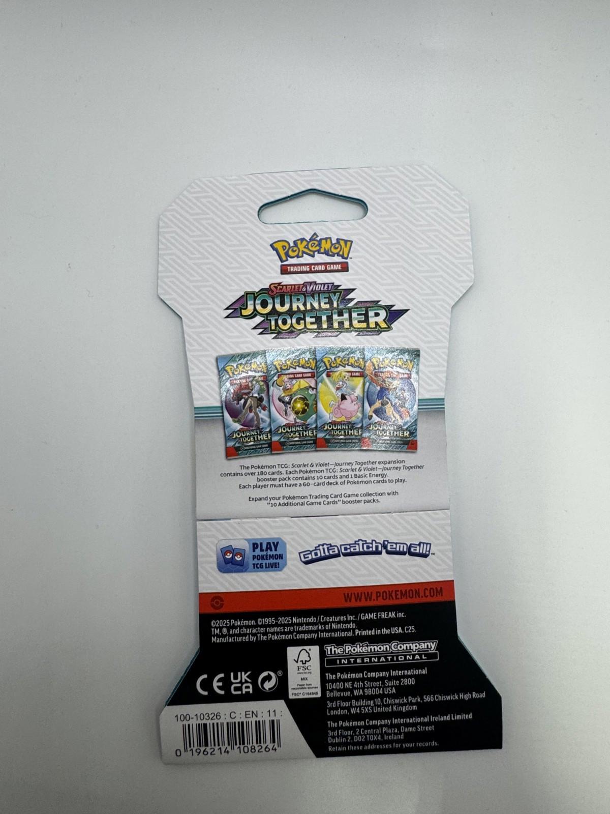 Pokemon Journey Together Booster Packs Sealed