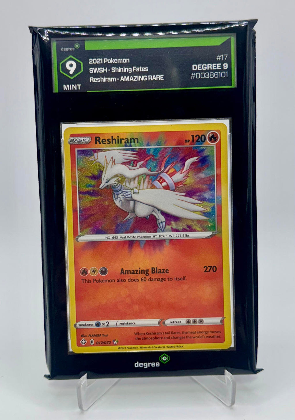 Reshiram- Amazing Rare Degree Mint 9