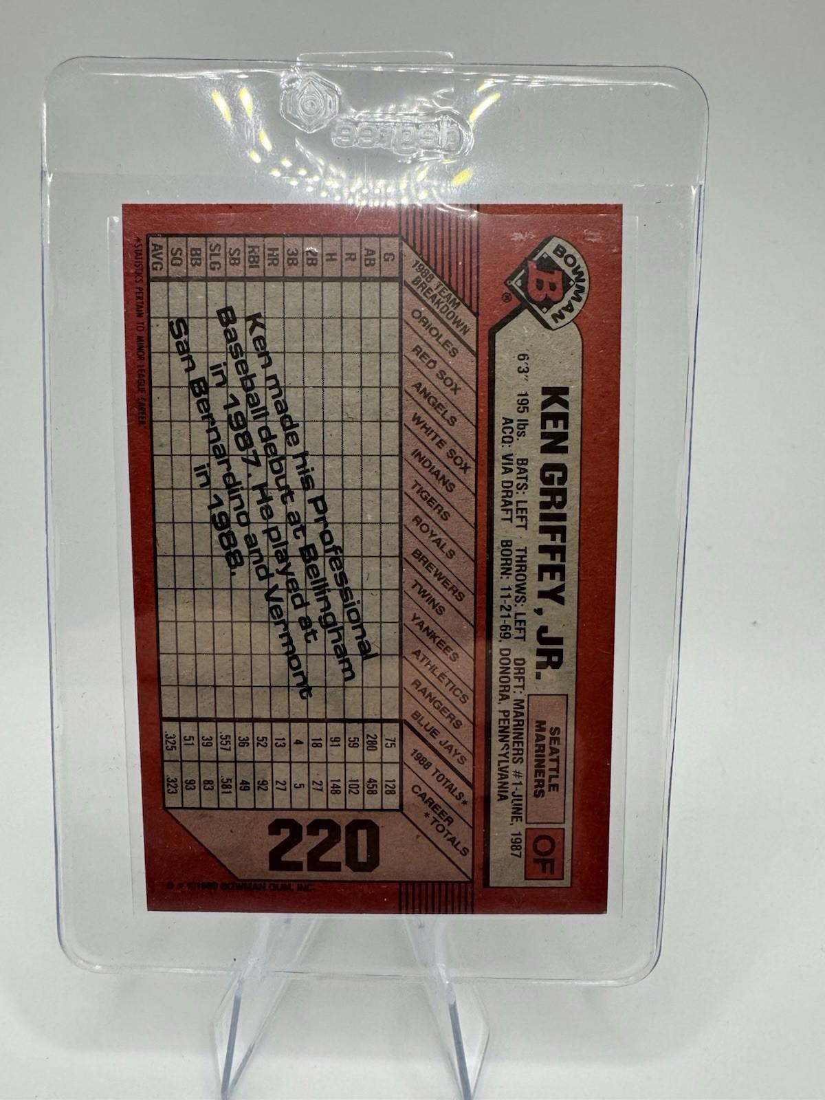 1989 Bowman - Ken Griffey Jr #220 (RC) Rookie