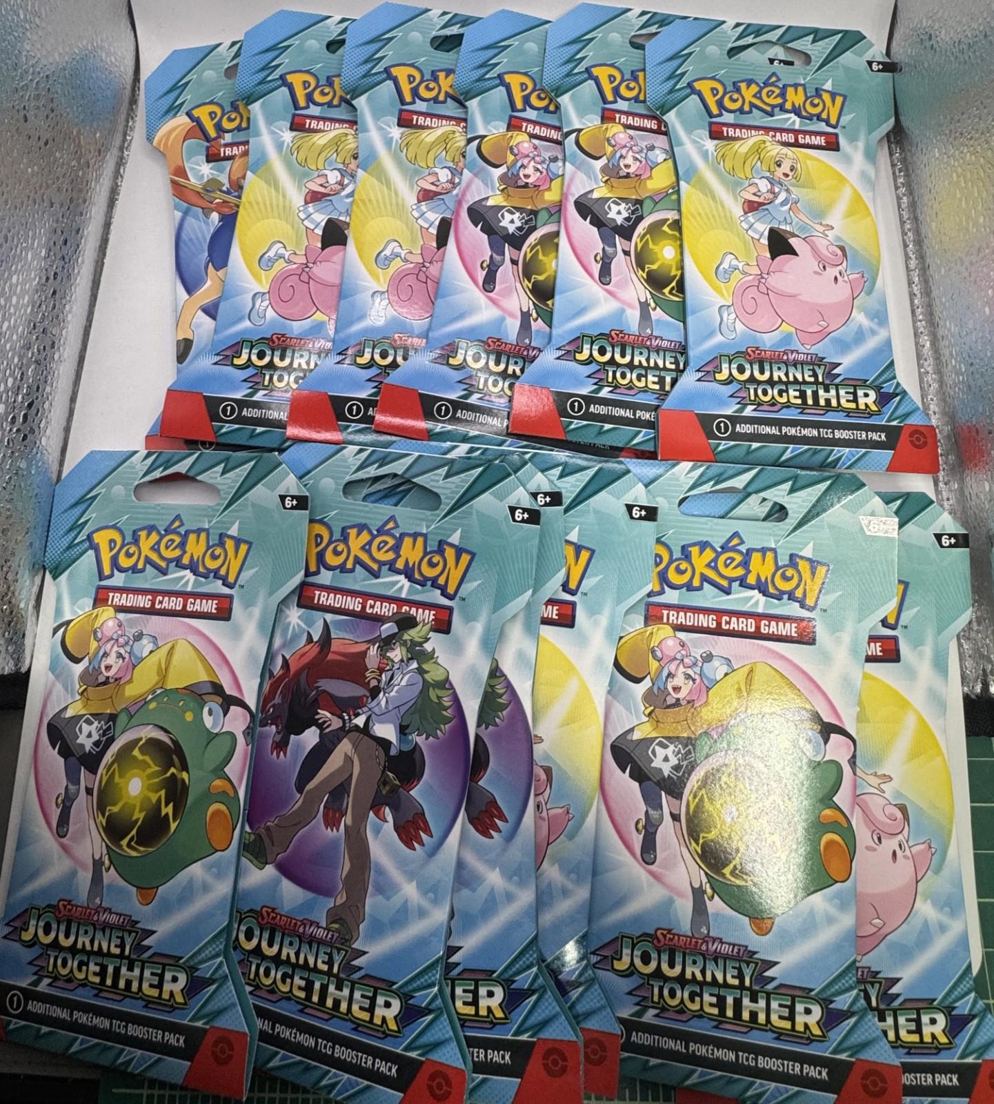 Pokemon Journey Together Booster Packs Sealed