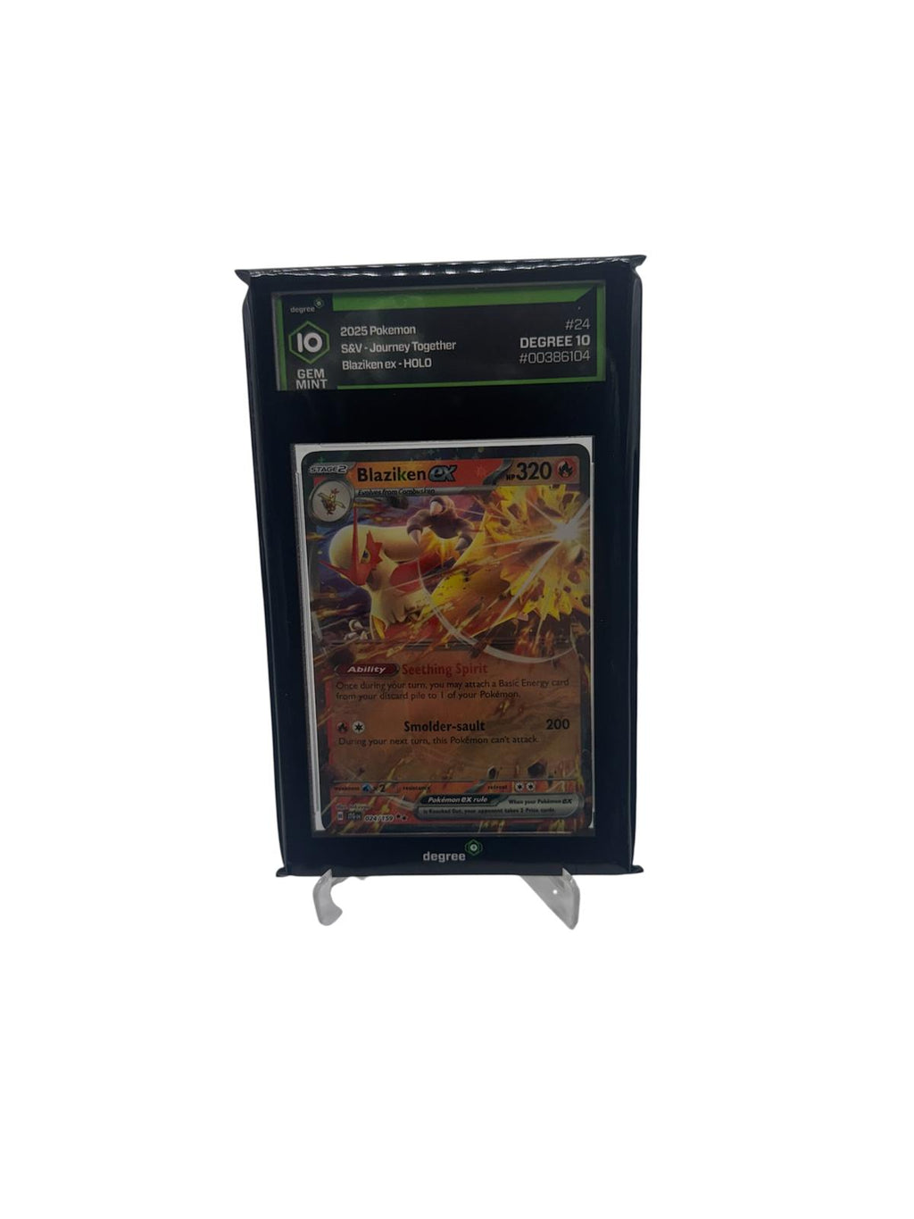 Blaziken EX Degree GEM-MT 10