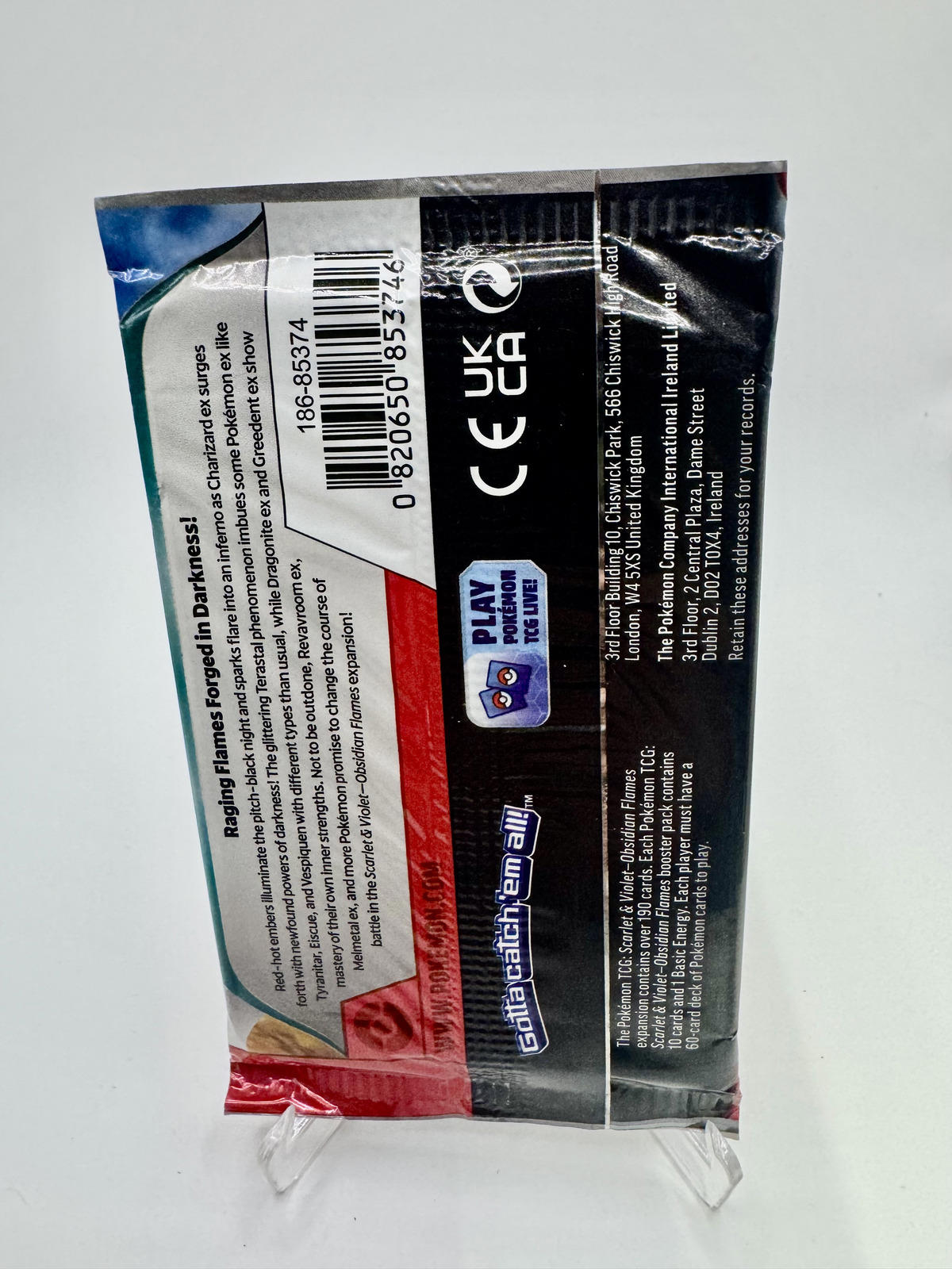 2 packs Obsidian Flames Sealed