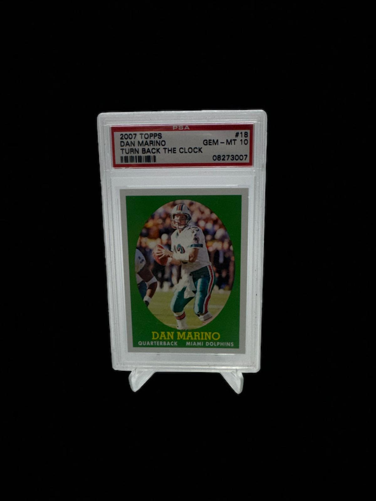 2007 Dan Marino TOPPS PSA GEM-MT 10