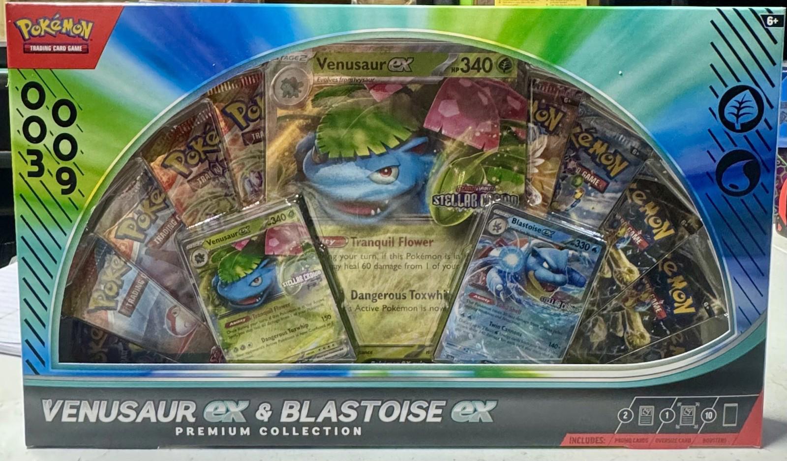 Pokemon Venusaur EX & Blastoise EX Premium Collection Box Sealed