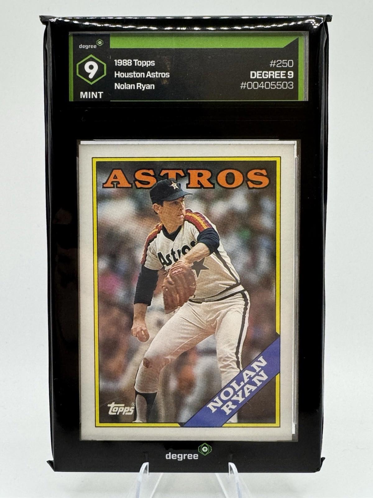Vintage Collectors Edition 1988 TOPPS  #250 NOLAN RYAN Degree Graded 9